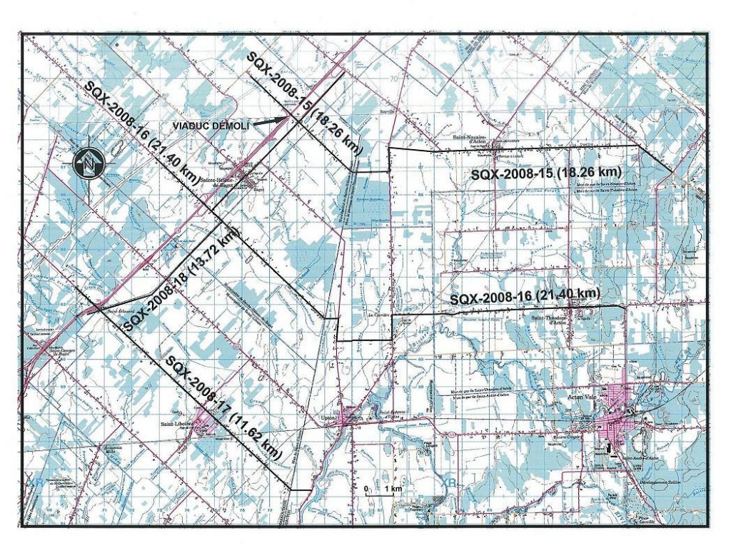 Seismic survey in the Ste-Hélène area in 2008