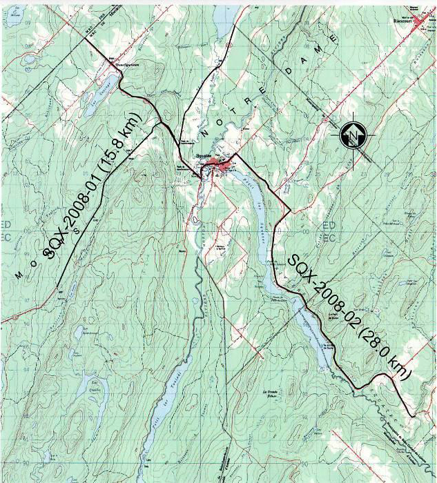 Seismic survey 2008, Squatec region