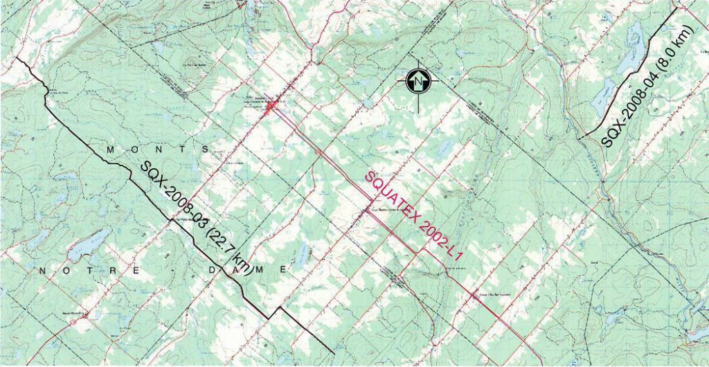 Seismic survey 2008, Saint-Marcellin and Ste-Jeanne d'Arc regions